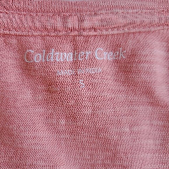 Coldwater Creek SMALL pink soft loose fit sleeveless tank top - Picture 10 of 10